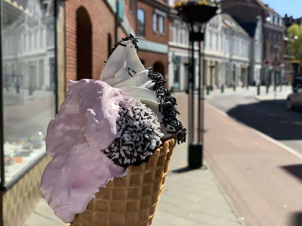 Supergrote ijsjes in Denemarken.