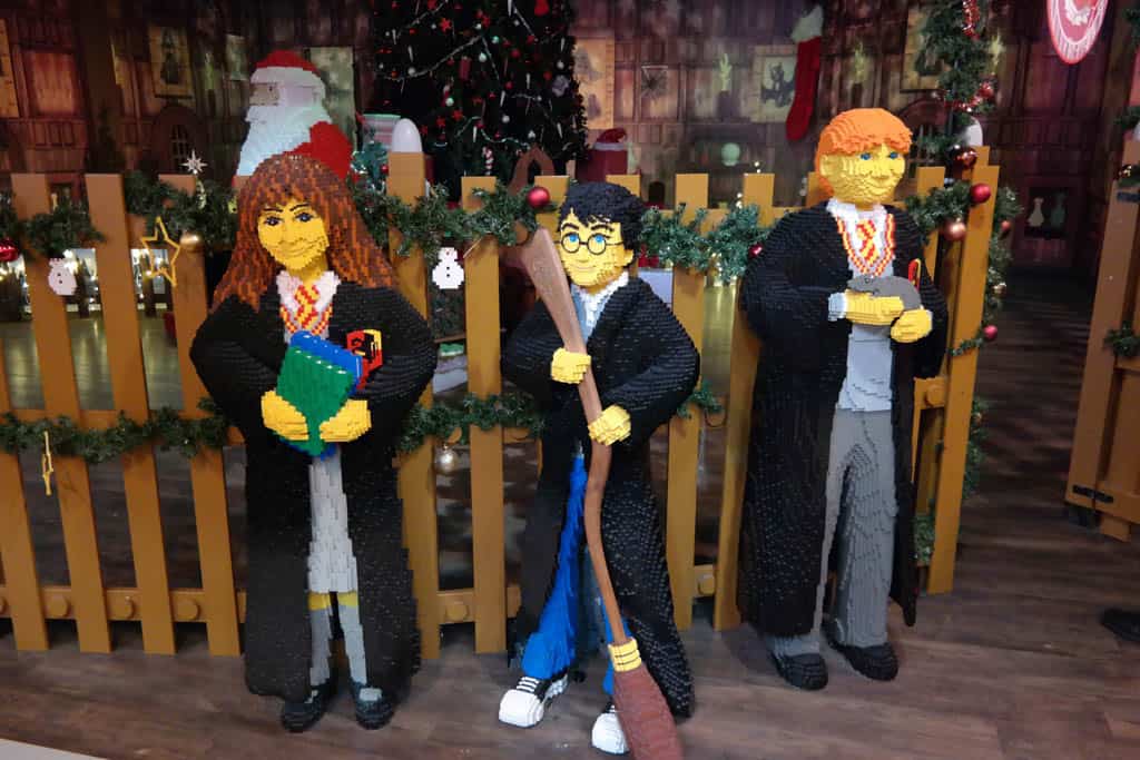 Harry Potter figuren in het LEGO Discovery Center in Oberhausen