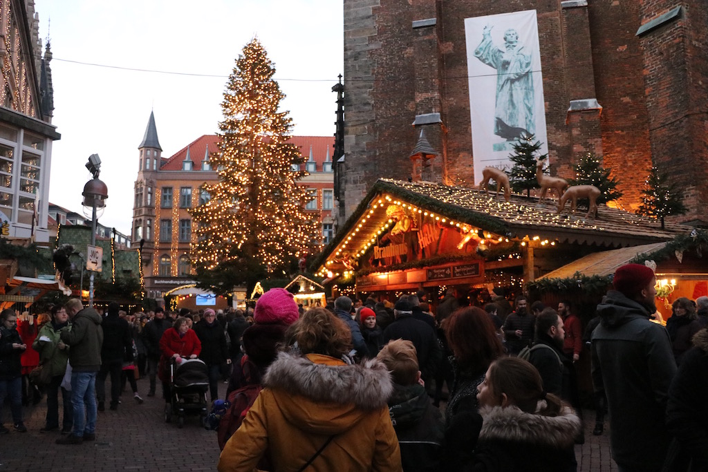 Kerstmarkt in de oude stad