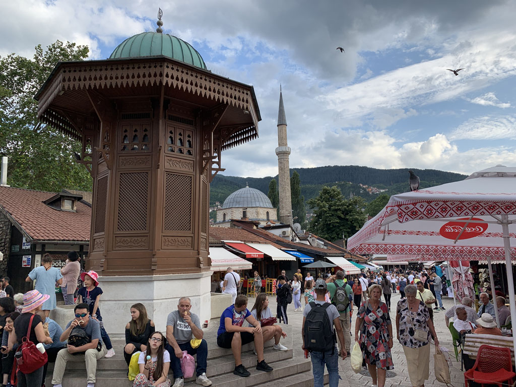 Het beroemdste plein van Sarajevo.