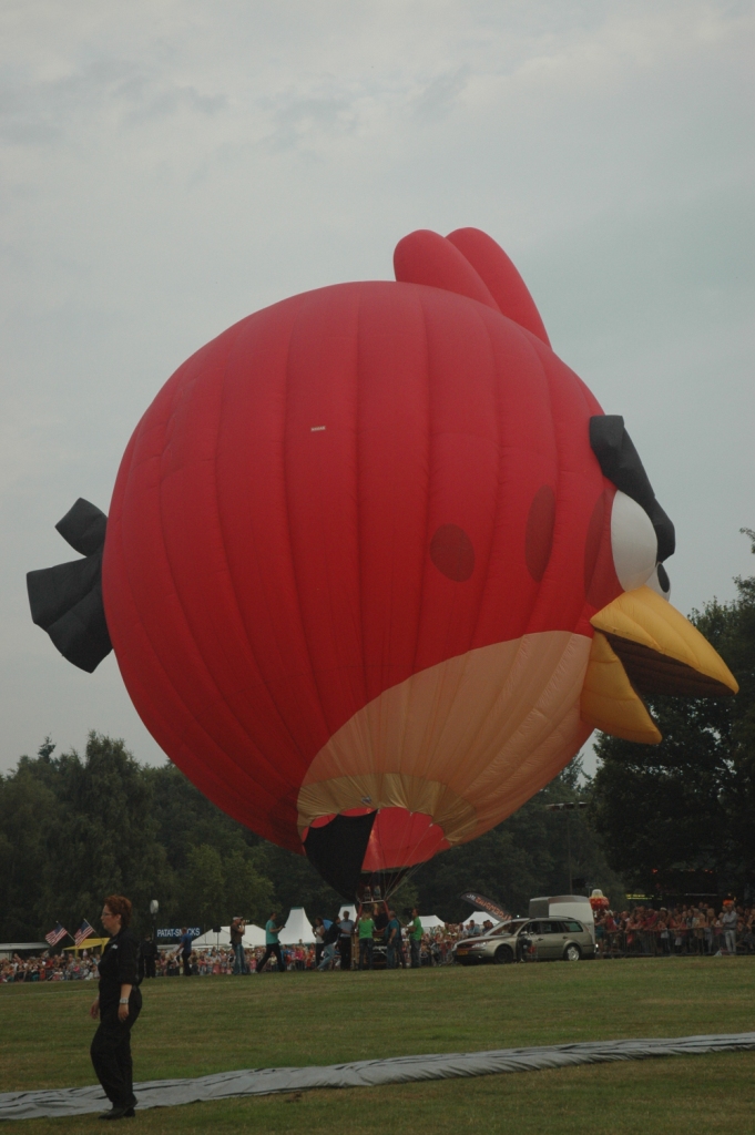 Een echte Angry Bird luchtballon!