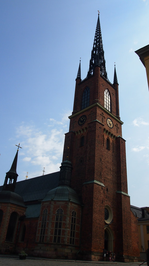 De kerk op Riddarholmen.