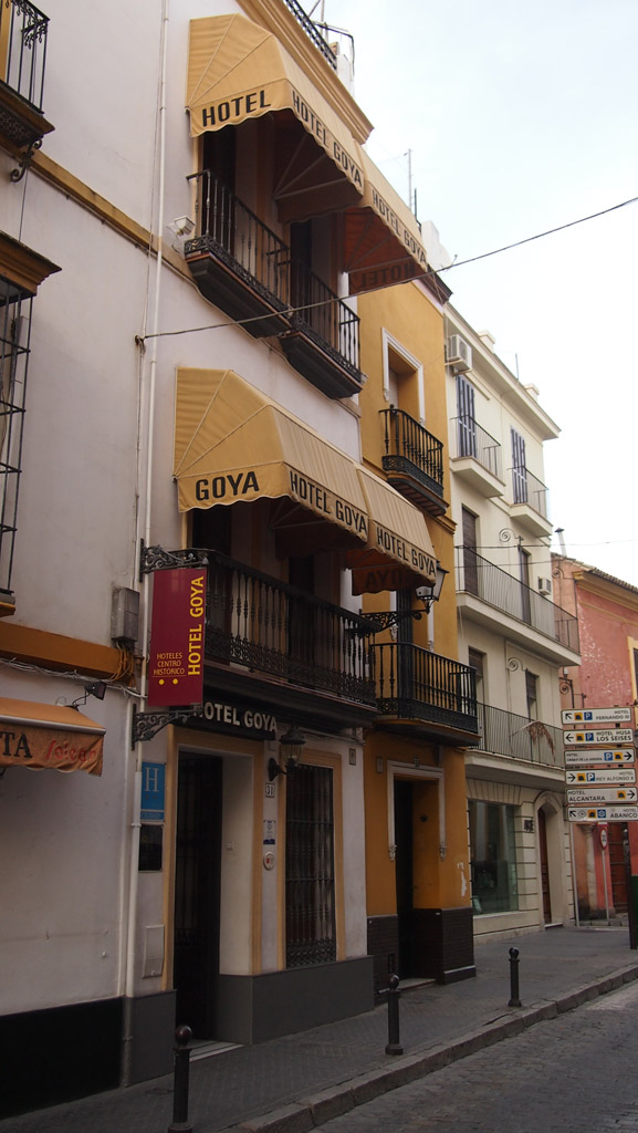 Hotel Goya, op 200 meter van de kathedraal, Real Alcázar en de leuke wijkjes die daar om heen liggen.