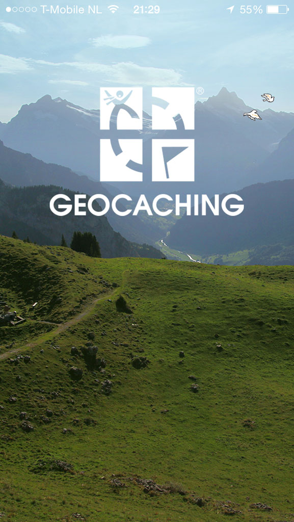 De geocaching-app