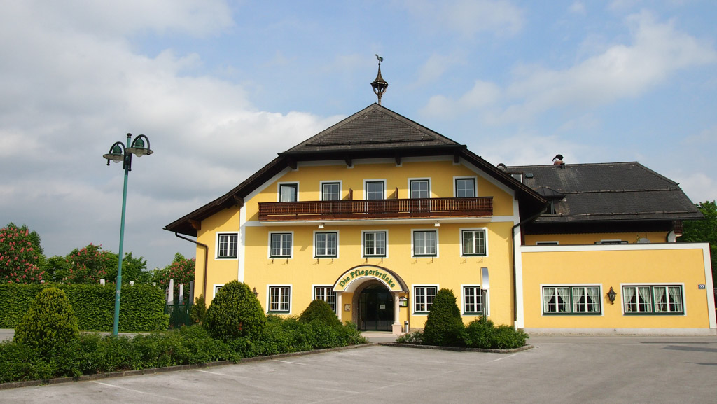 Gasthof Pflegerbrücke. Een fijne uitvalsbasis tijdens een bezoek aan Salzburg met kinderen.