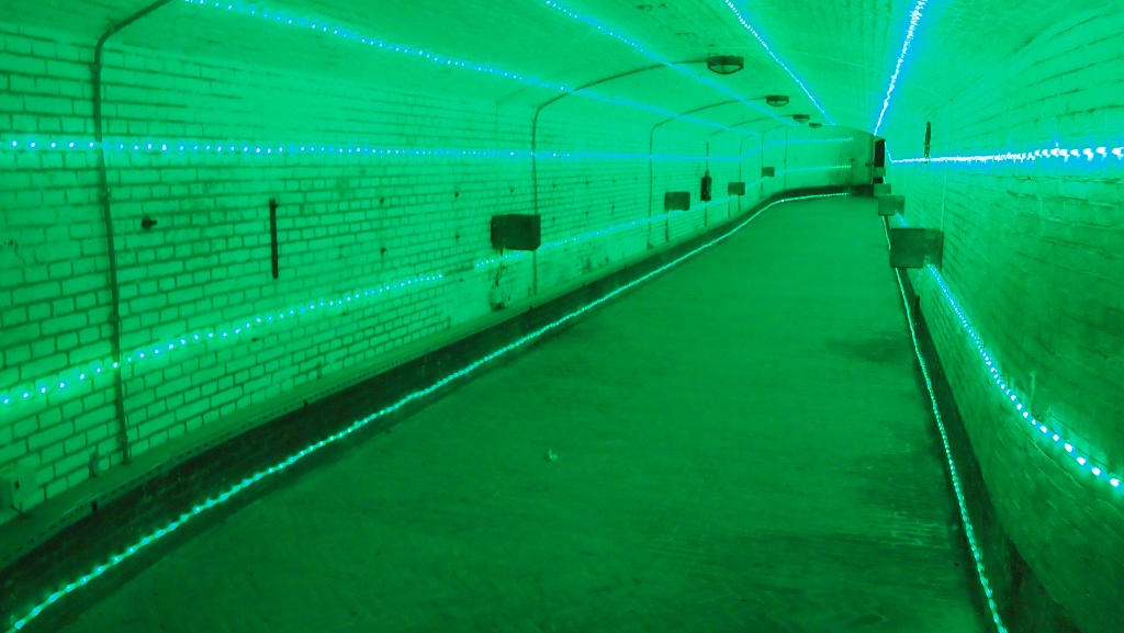 De desorientatietunnel.