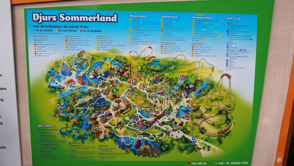 Plattegrond van Djurs Sommerland.