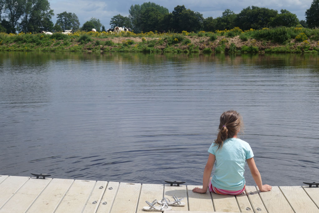 Even lekker met de voeten in het water bungelen.