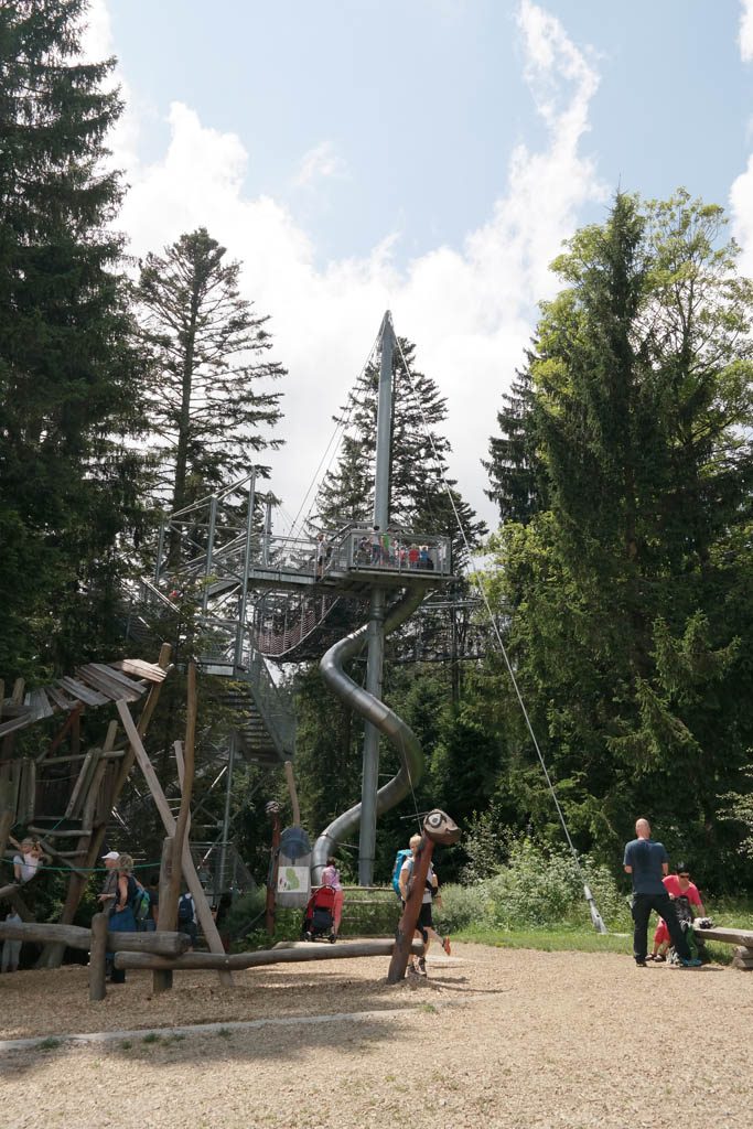 Skywalk Allgäu heeft een supergave buisglijbaan.