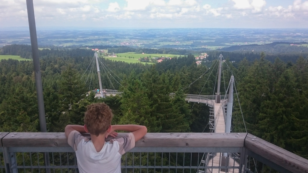 Vanaf Skywalk Allgäu heb je een prachtig uitzicht over de Duitse Alpen.