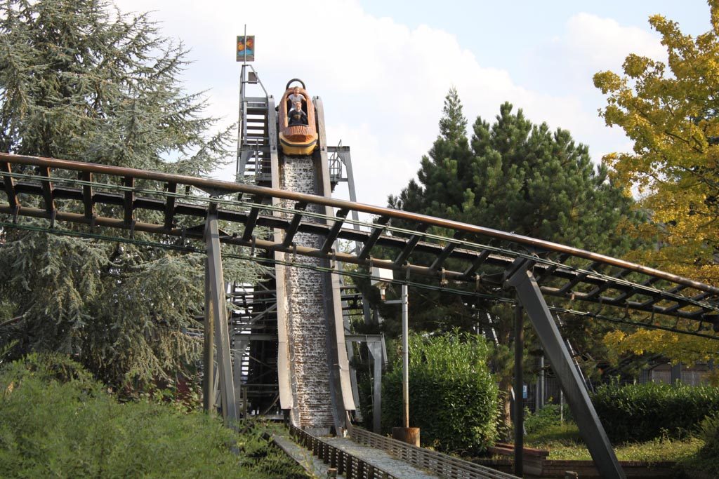 Een van de attracties die wat oudere kinderen zeker waarderen: de wildwaterbaan.