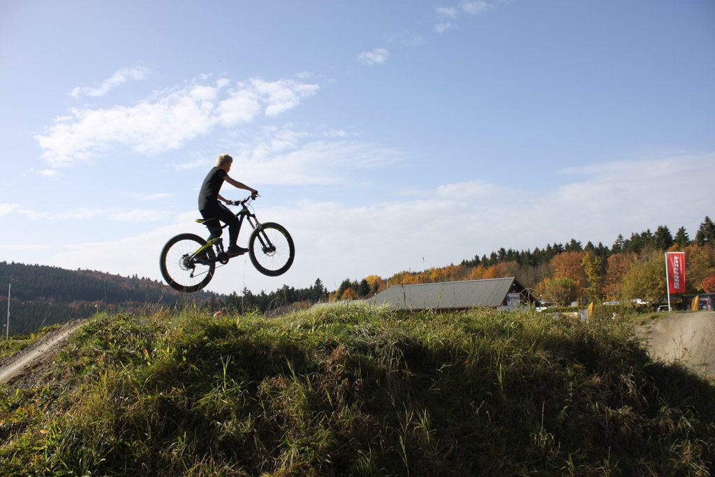 Het bikepark laten wij voor wat het is, klimmen en klauteren willen wij!