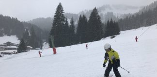 Het is een erg fijne piste voor beginners: overzichtelijk en ruim.