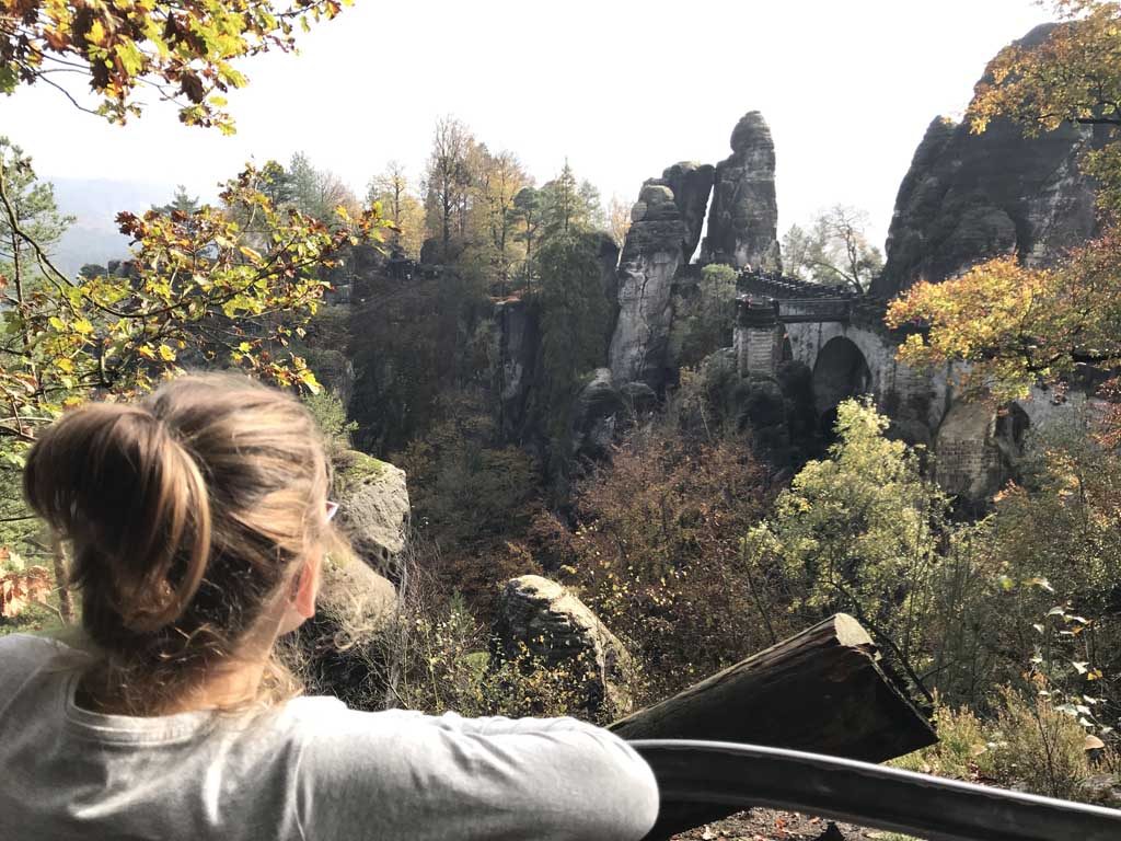 Prachtige natuur met rotsen en kloven in Sachsische Schweiz
