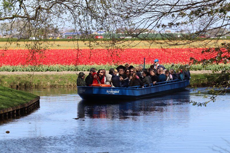 Bootje varen bij Keukenhof