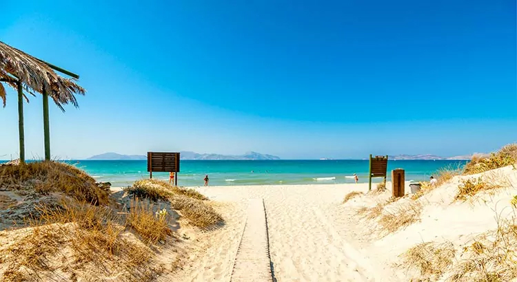 Naar het strand naar Kos