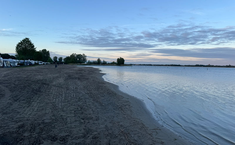 Genieten van de zonsondergang