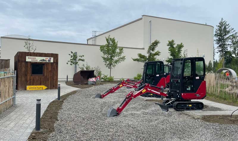 Bagger arena voor kinderen bij Center Parcs Allgäu