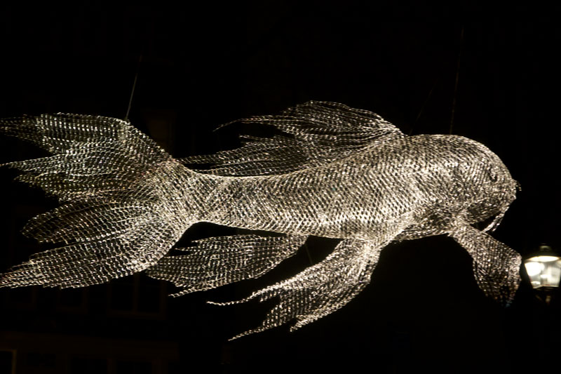 Varen tijdens Amsterdam Light Festival met kinderen