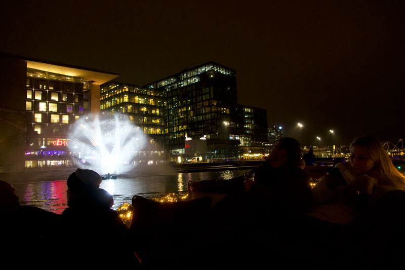 Varen tijdens Amsterdam Light Festival met kinderen