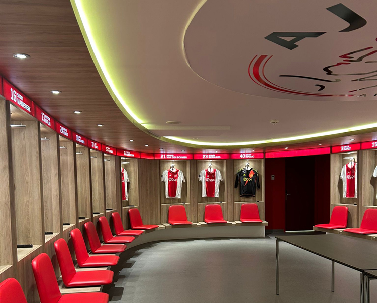 Thuiskleedkamer Johan Cruijff Arena