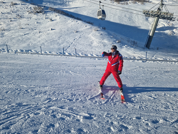 Skien in Méribel met kinderen