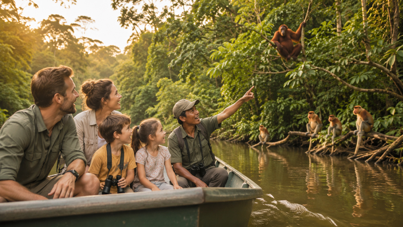 Borneo met kinderen