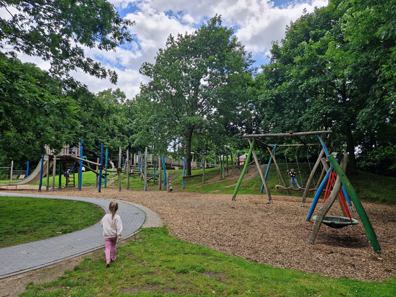 Speeltuin op Camping Borken am See met kinderen