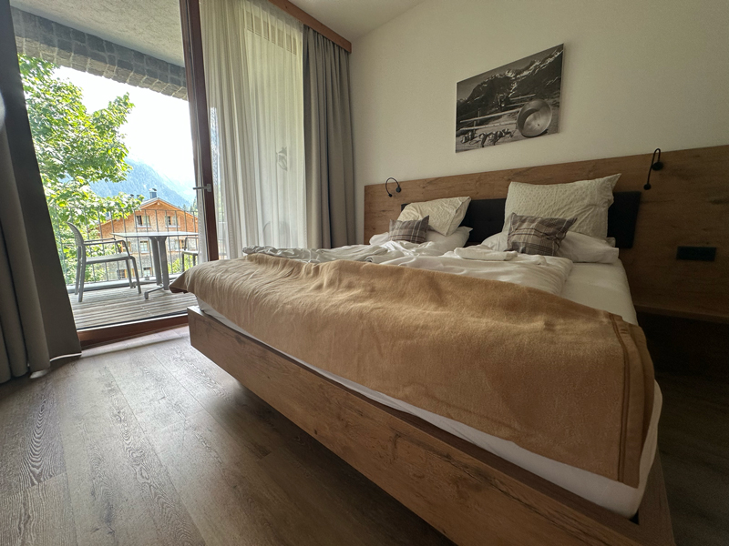 Slaapkamer in een appartement van Landal Brandnertal