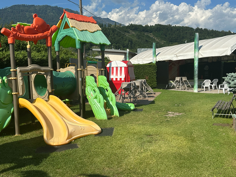 Speeltuin op camping mario